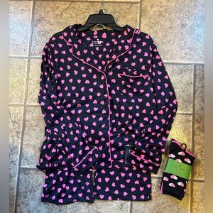 NWT kate spade *Bundle* 2 piece loungewear set and 3 pack crew socks sz S
